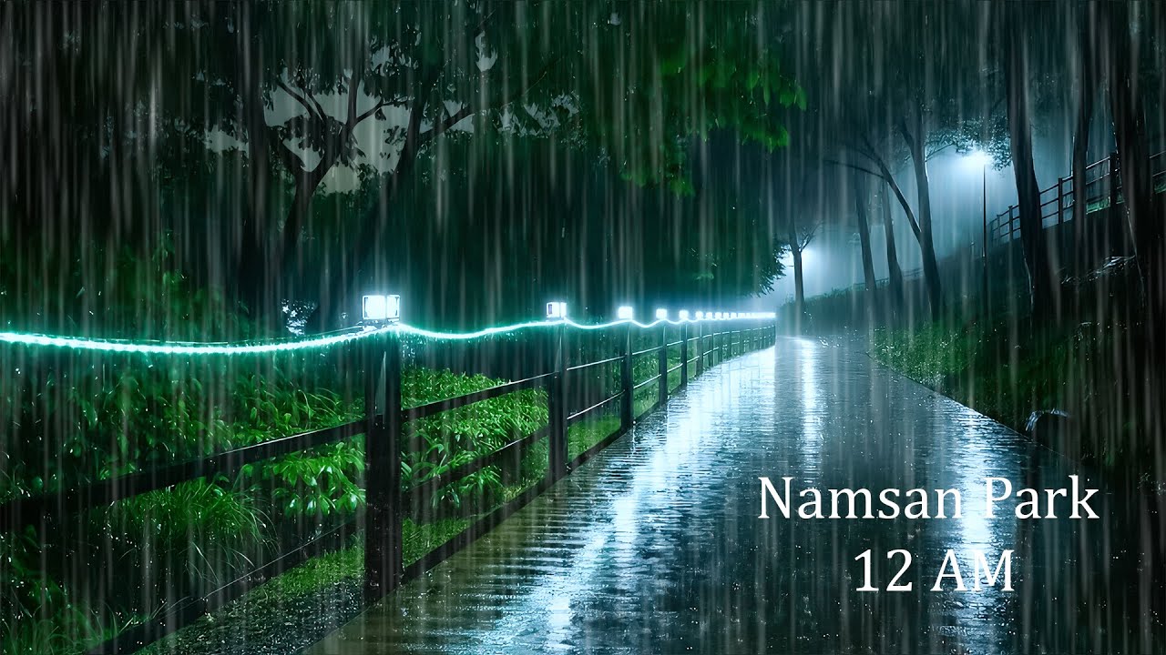 Fall into Deep Sleep in 3 Minutes with Soft Rain on Walking Path - ASMR White Noise for Relaxation