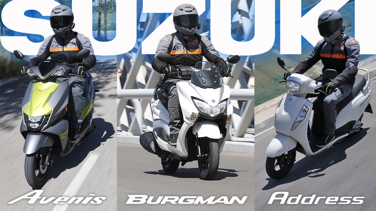 Prueba Suzuki Burgman, Avenis y Address 2023
