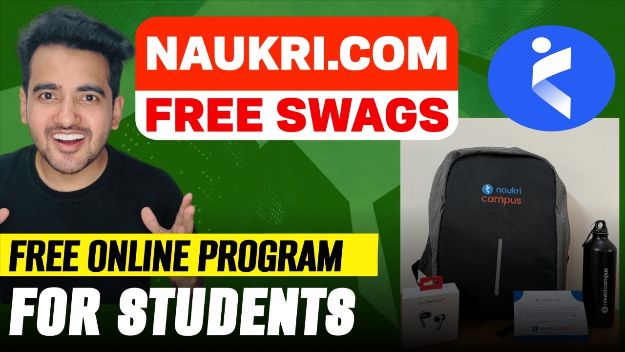 Naukri Campus Launched FREE Program for Students | Work From Home Jobs | Free Swags & Certificate