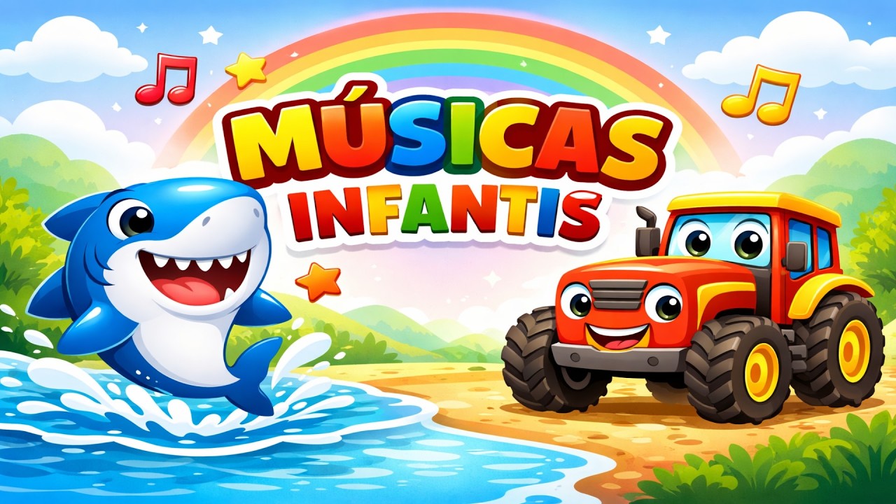 🎵🐘 MÚSICAS INFANTIS | ANIMAIS E TRANSPORTES 🚜🚌 | EDUCATIVO PARA BEBÊS 0–3 ANOS 👶🎶