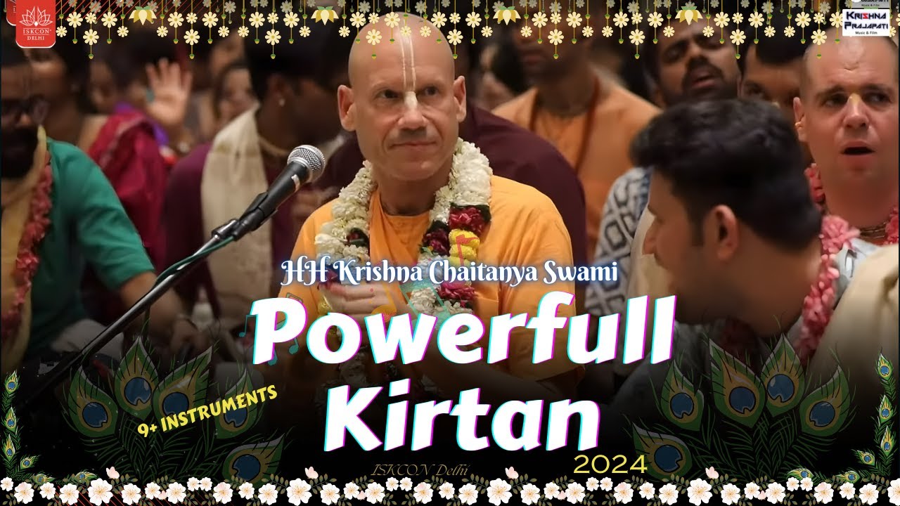 HH Krishna Chaitanya Swami, Hare krishna Kirtan Mela 2024 ISKCON Delhi