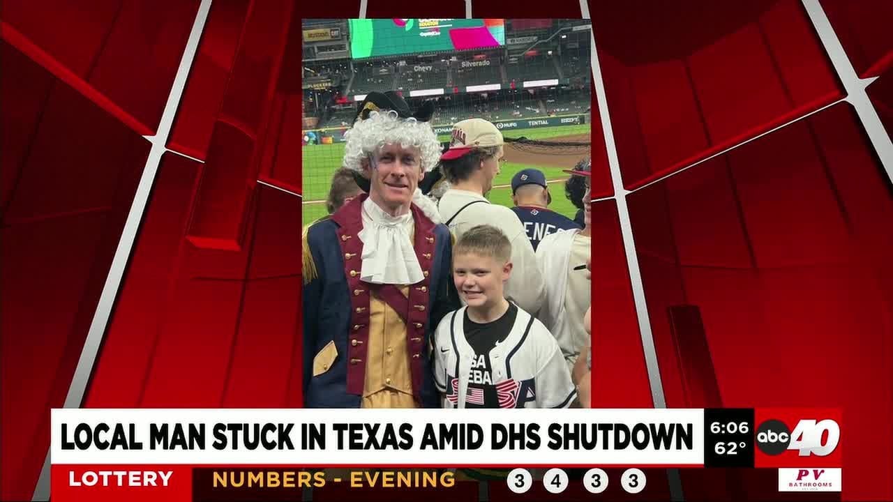 Local man stuck in Texas amid partial government shutdown