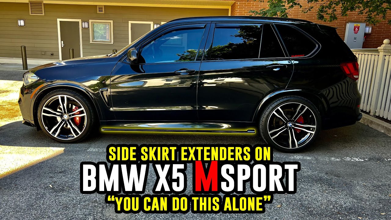 Установка расширителей боковых юбок на BMW X5 M Sport | Видеоинструкция