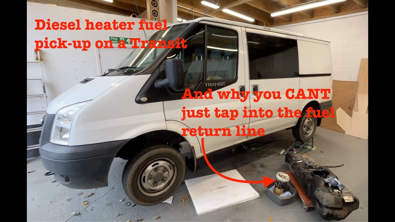 Fitting a diesel heater pick up to a Transit (& why you can’t just tap into the fuel return!)