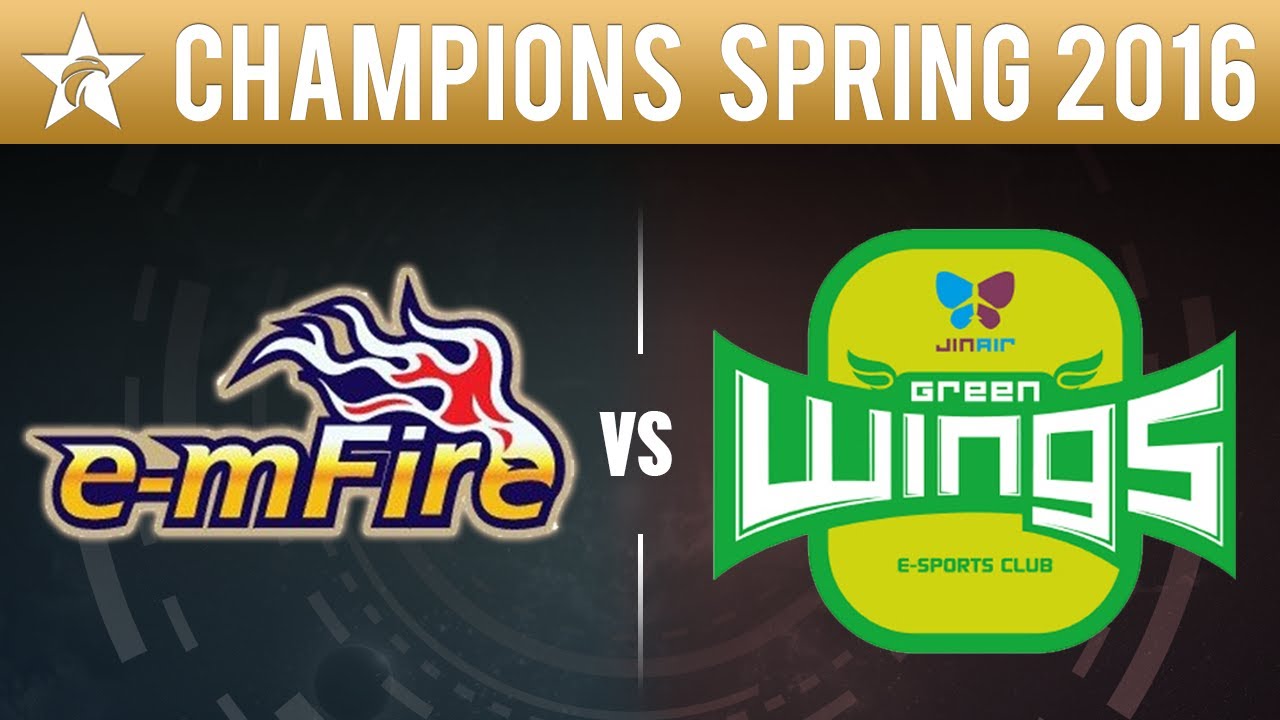 e mFire vs Jin Air Green Wings - League Of Legends S6 LCK Spring 2016 Game 2