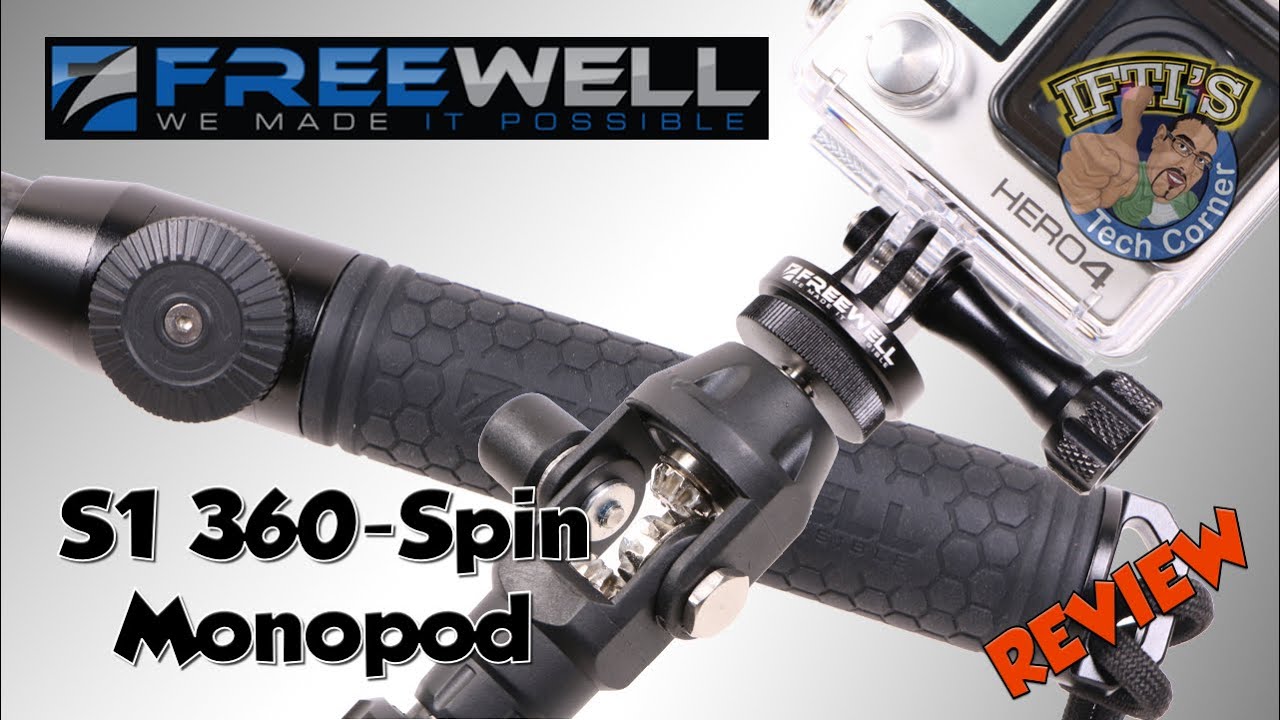 FreeWell Pro S1 360 Spin Carbon Fibre Monopod for GoPro / Action Cameras : REVIEW