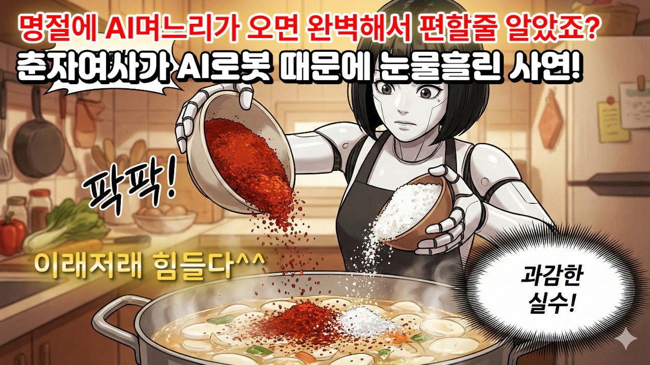 명절에 급파된 첨단AI 며느리!! 그녀가 리셋되었다!  어머니에게 사랑받기 위한  대반전!