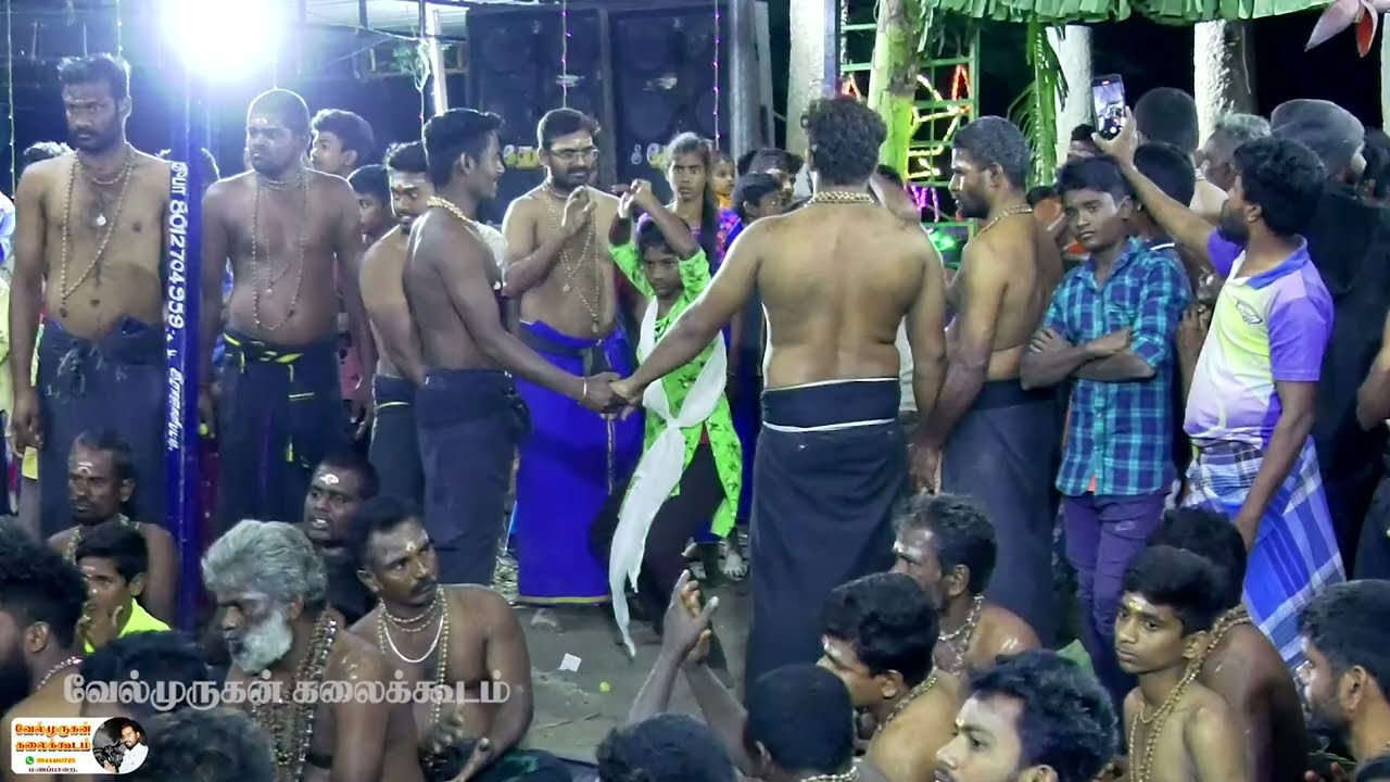 கிடுகிடுங்க வைத்த கருப்பன் ஆட்டம் இராஜாளிப்பட்டி பஜனை