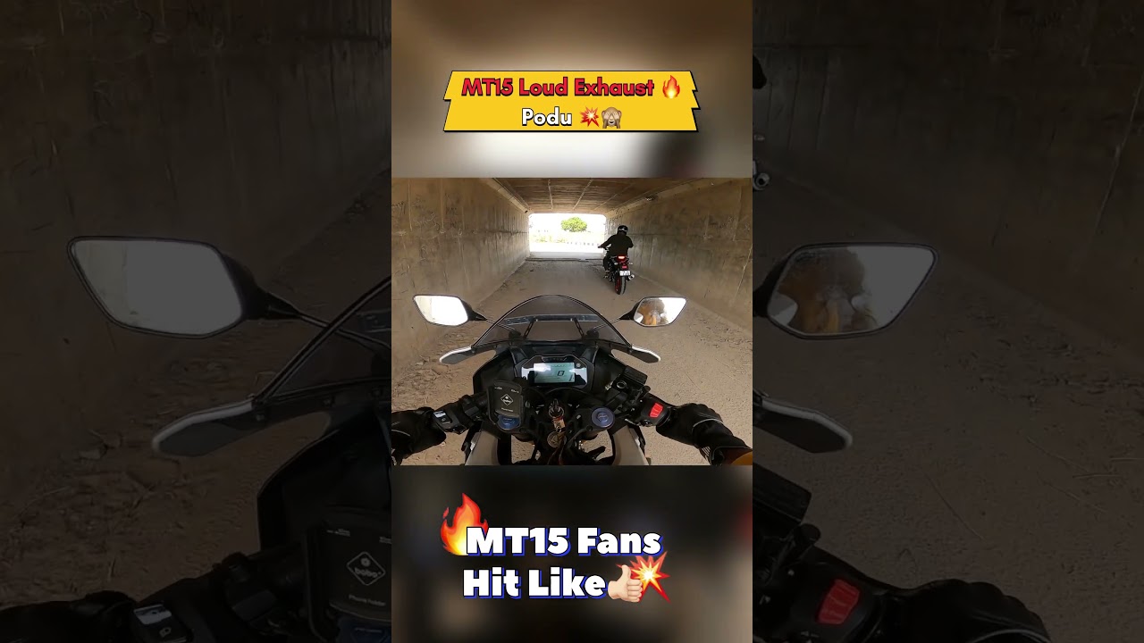 MT15 Loudexhaust 🔥 Veralevel 💥🙈 #shorts #tamil #ridewithshakthi