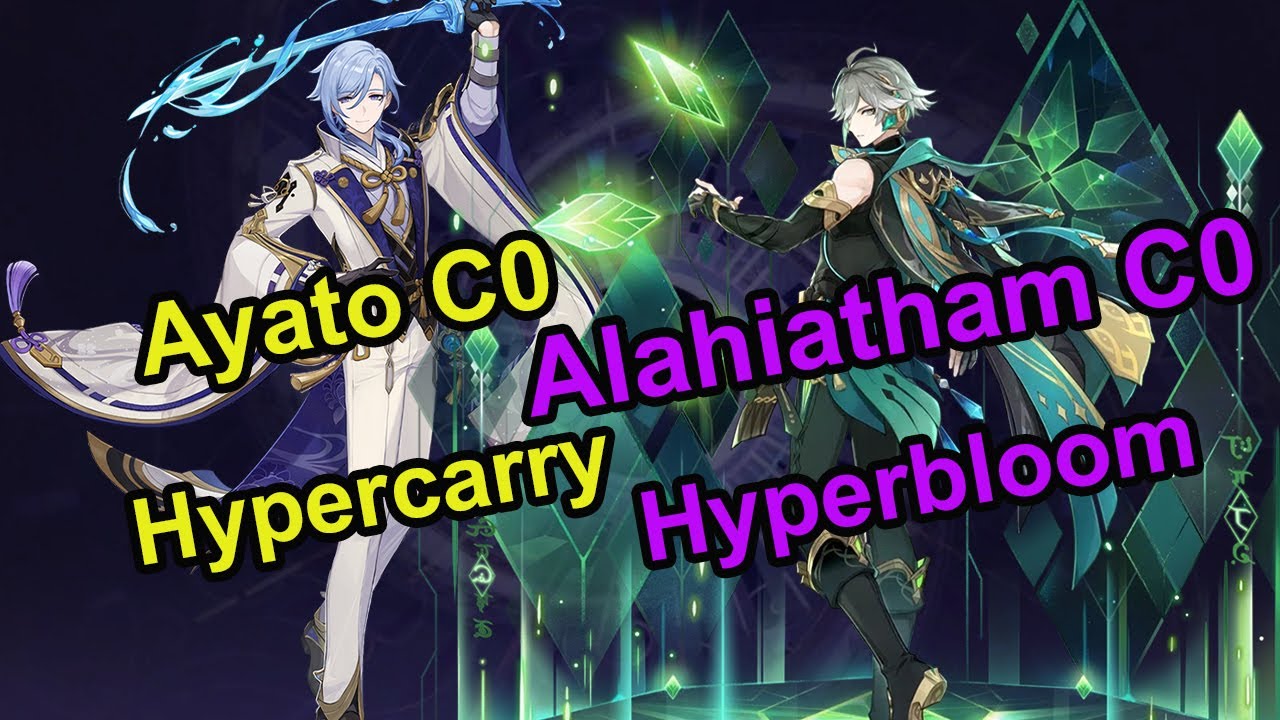 Ayato C0 & Alhaitham C0 Spiral abyss floor 12 genshin impact