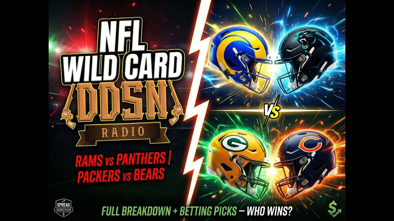 NFL Wildcard Saturday | Rams vs. Panthers - Packers vs. Bears | Preview & Handicaps