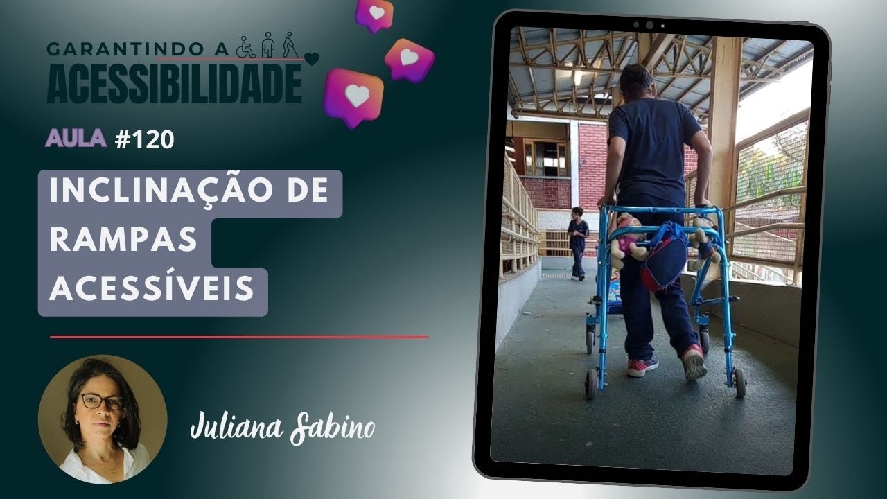 INCLINAÇÃO DE RAMPAS ACESSÍVEIS