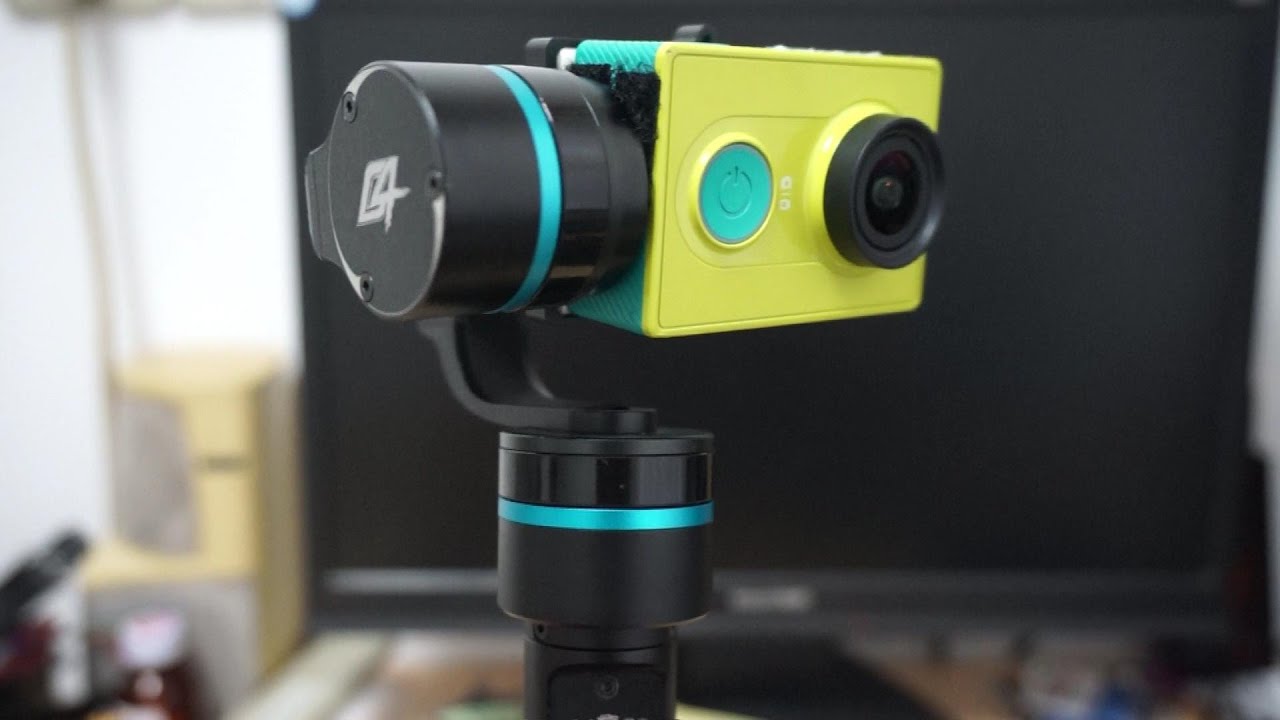 Xiaomi Yi HD Action Sports camera on GoPro 4 Handheld Gimbal