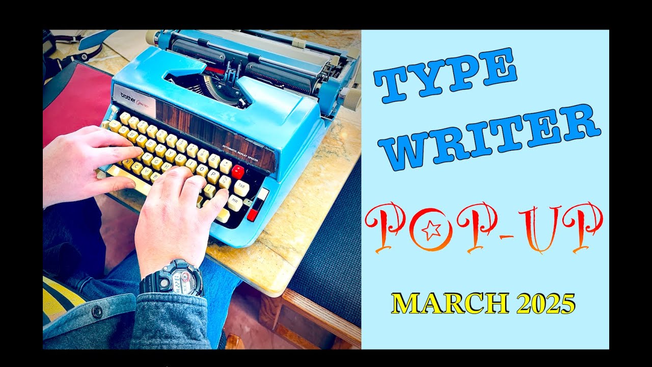 LaLa Cafe Typewriter Pop Up