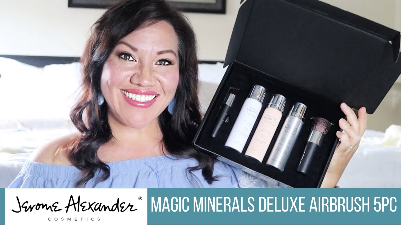 REVIEW & DEMO: Jerome Alexander Cosmetics Magic Minerals Deluxe Airbrush 5 Piece Set