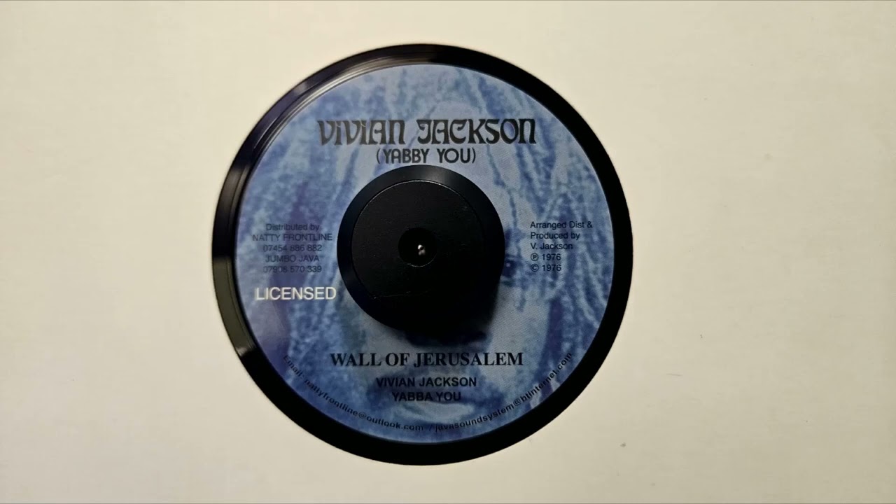 Wall Of Jerusalem – Yabby You – Jerusalem Dub – Vivian Jackson – YU712