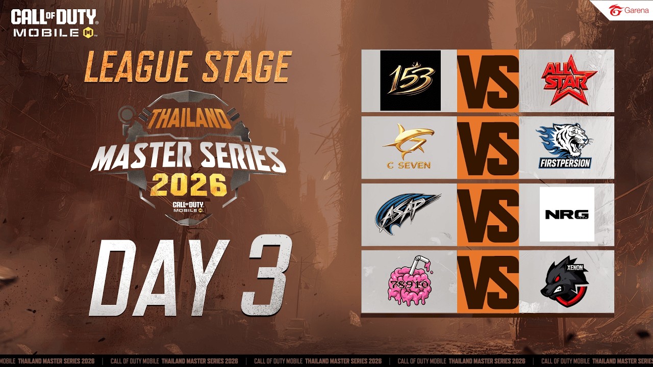🔴LIVE:  CODM: Thailand Master Series 2026 - League Stage DAY 3