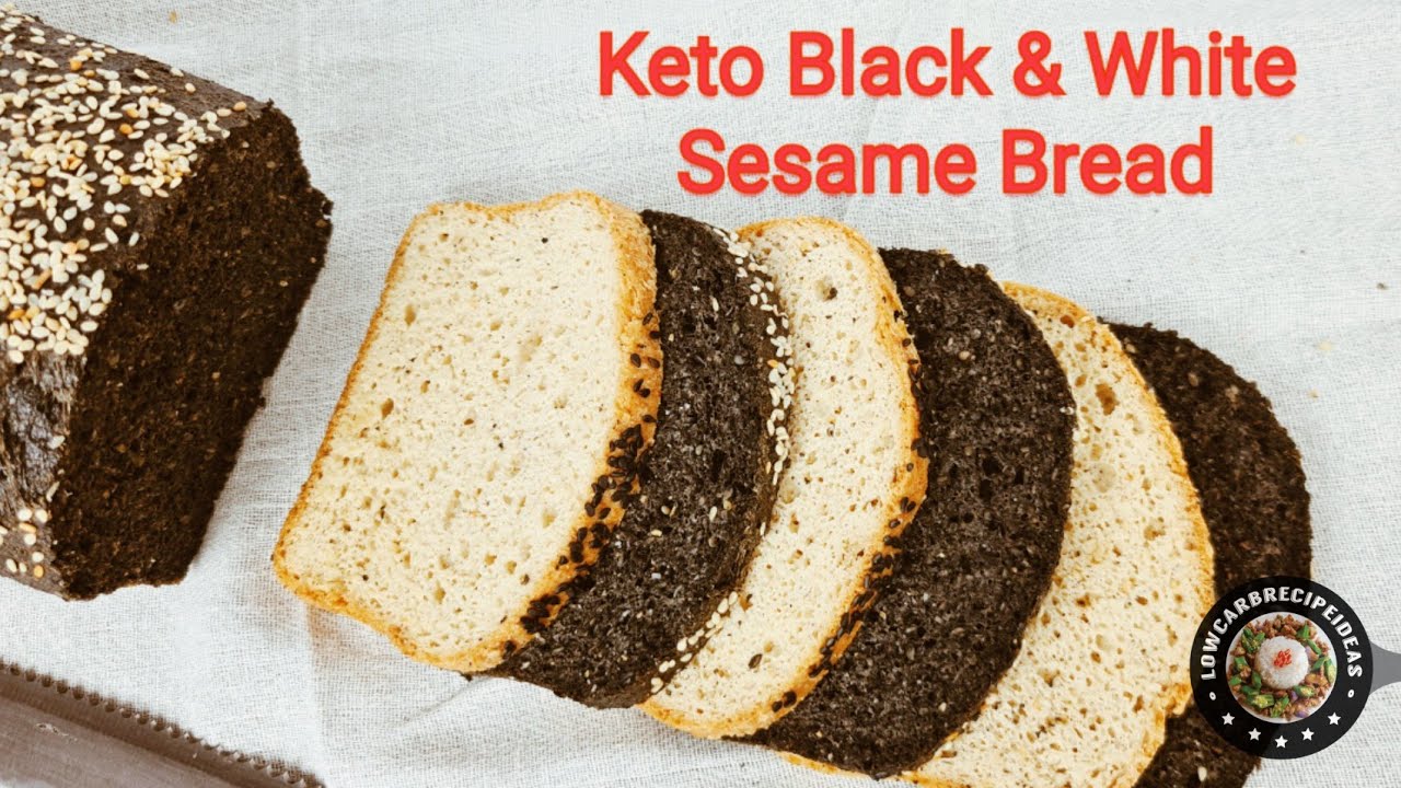 HOW TO MAKE KETO BLACK & WHITE SESAME BREAD - SOFT, FLUFFY & AROMATIC !
