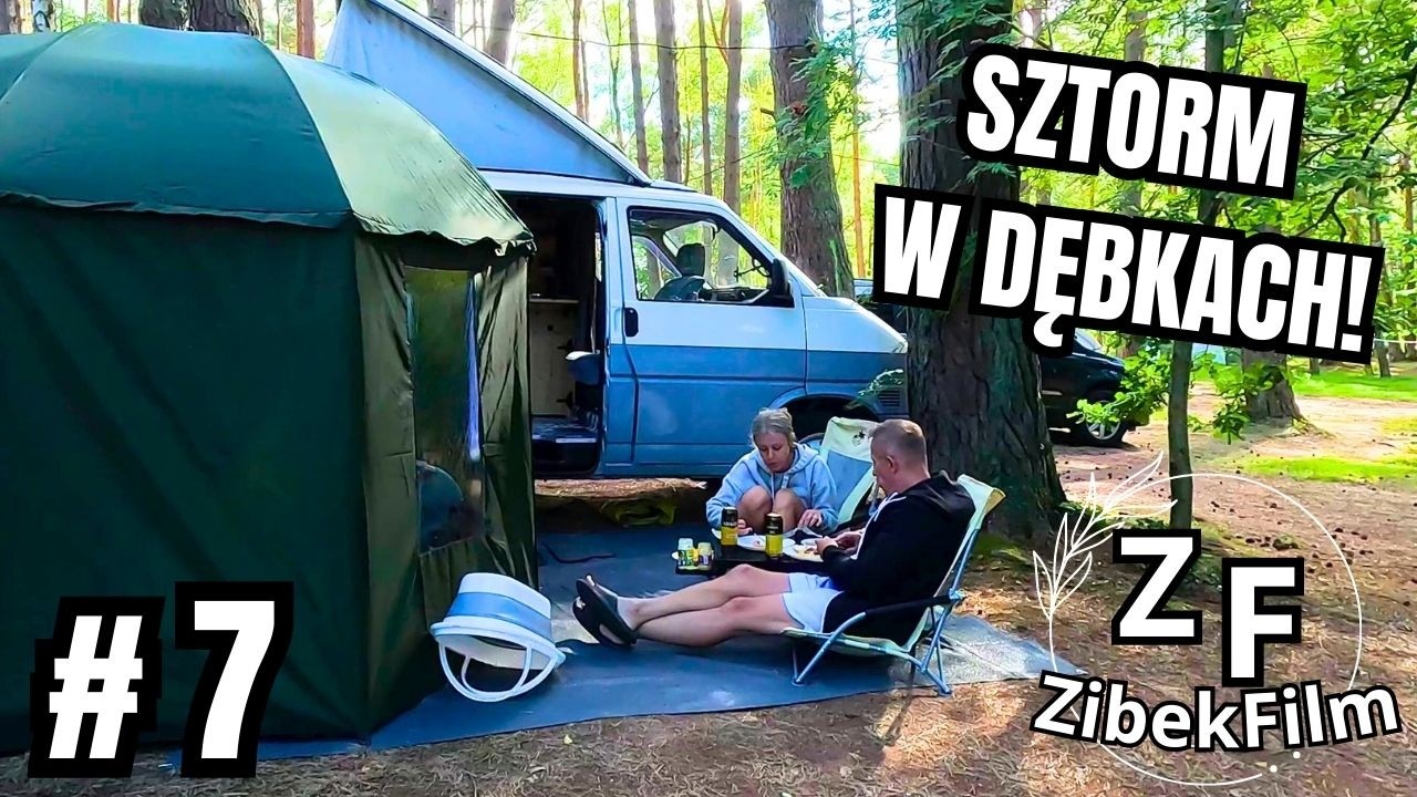 SZTORM ! Wielkie fale i Piękny Zachód Słońca! Żegnamy Dębki, nasz kamper jedzie dalej!