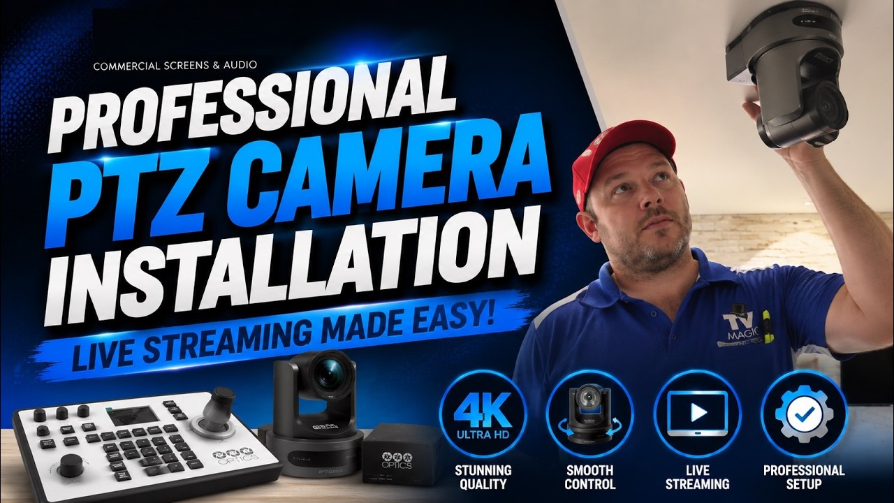 PTZ Camera Installation   Live Streaming Cameras