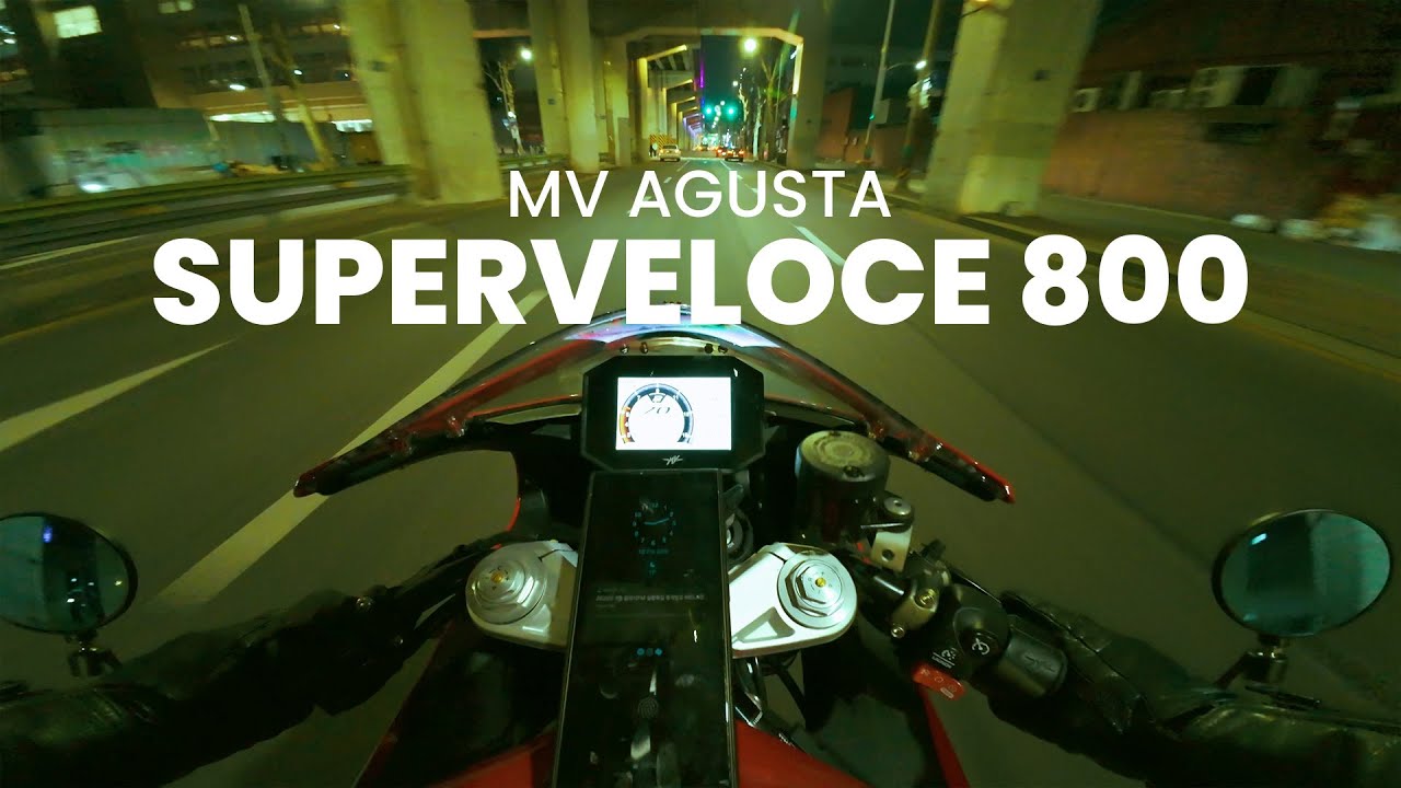 MV AGUSTA SUPERVELOCE 800 | NIGHT RIDE | #DJIOSMOACTION4 #RAWONBOARD #POV #EXHAUSTSOUND