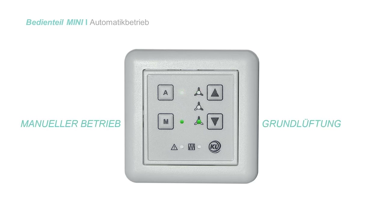 KL Lufttechnik - Bedienteil Mini - Anleitung