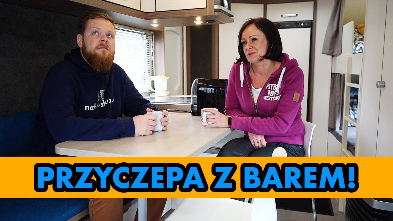 PRZYCZEPA KEMPINGOWA Z BAREM W ŚRODKU (NaBiwaku.eu)