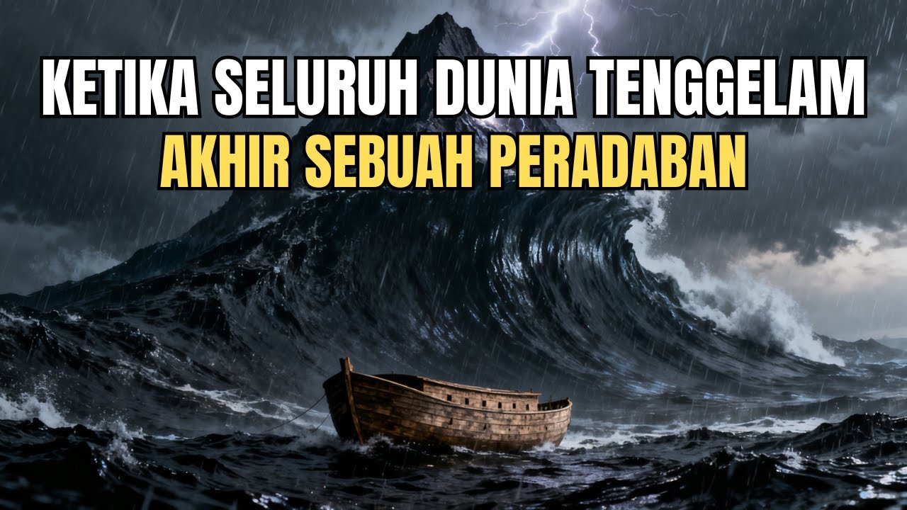 Ombak Laksana Gunung! Rekonstruksi Mengerikan Banjir Nabi Nuh & Kode Azab dari Dapur