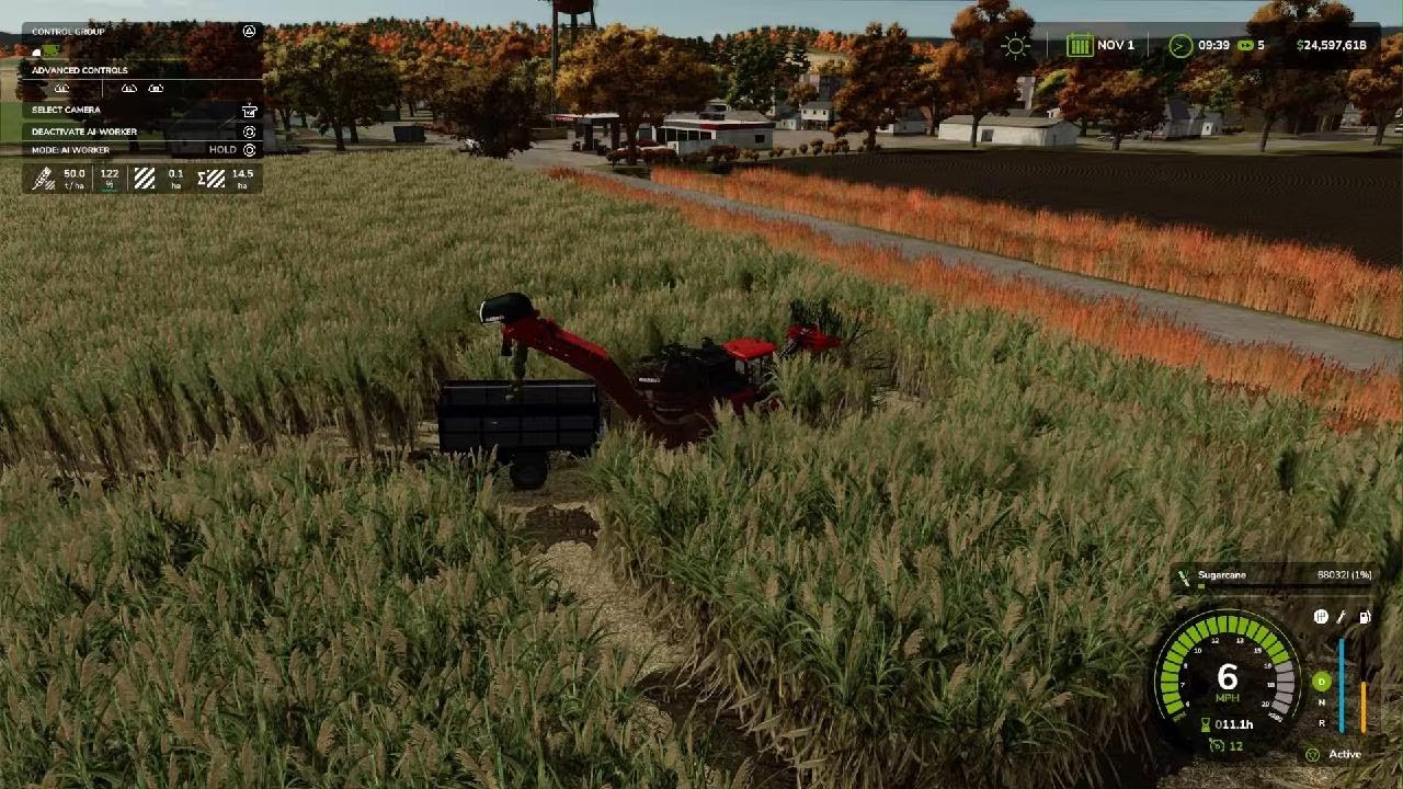 Intense Harvesting On The Farm