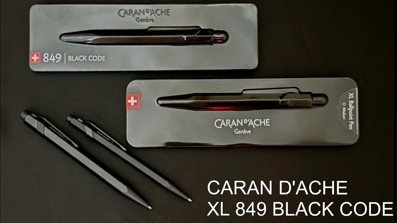 CARAN D'ACHE XL BALLPOINT PEN 849 BLACK CODE｜カランダッシュ ブラックエディション 849 ブラックコードXL ボールペン