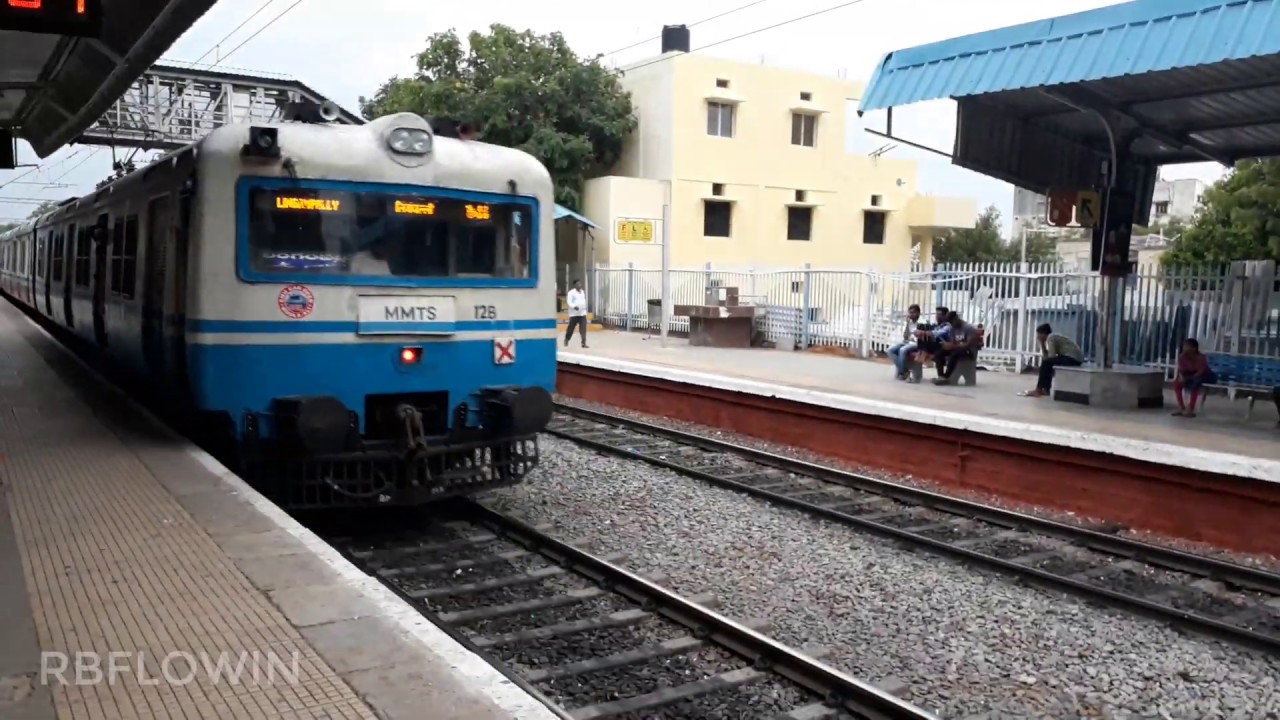 Blue and White Local Trains rule Hyderabad Stations, MMTS trains compilation, Indian Railways