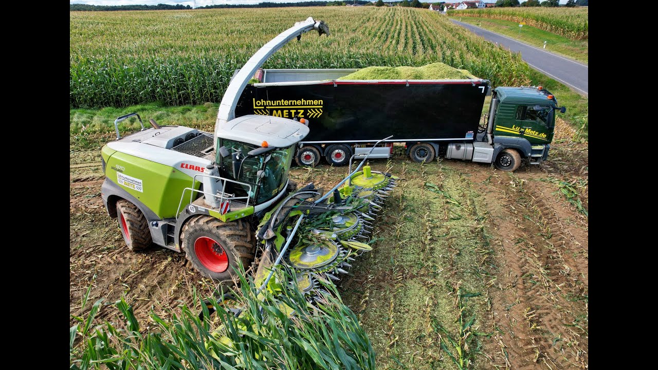 🌽Maisernte'24 • Claas Jaguar 970 & 9x Abfahrer • Scania V8 • Actros 8x8 • John Deere 6R 230 • Claas🌽