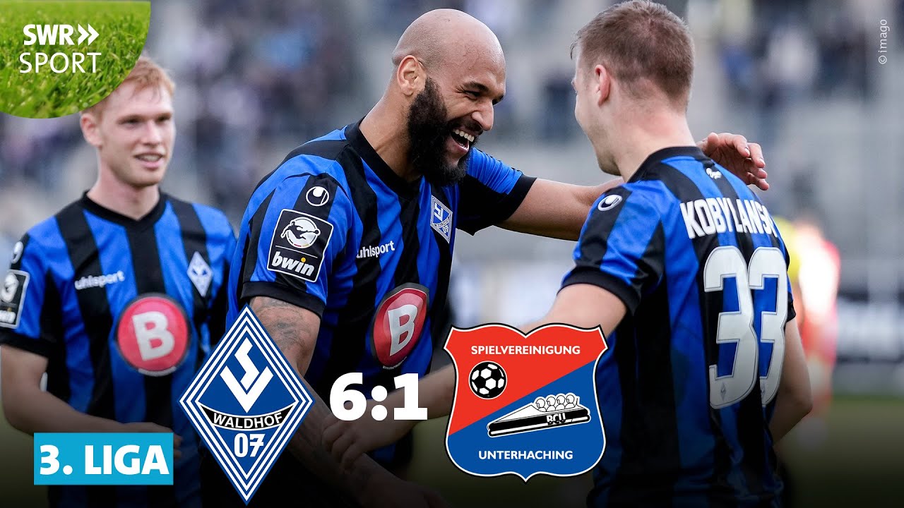 3. Liga: Sechs Tore in einer Hälfte! Waldhof Mannheim mit Gala gegen Unterhaching | SWR Sport