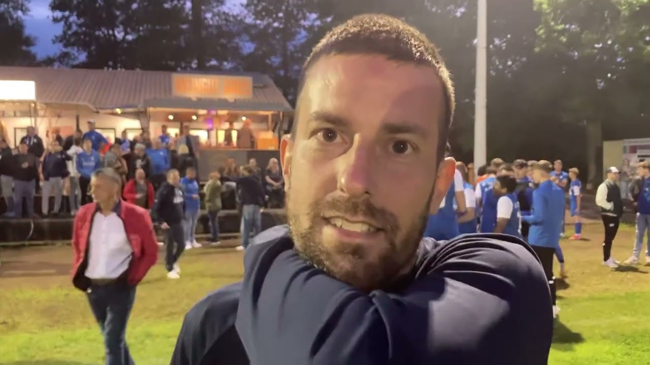 Alexander Becker, Trainer SV Trier-Irsch II, nach der Finalniederlage im kleinen Kreispokal