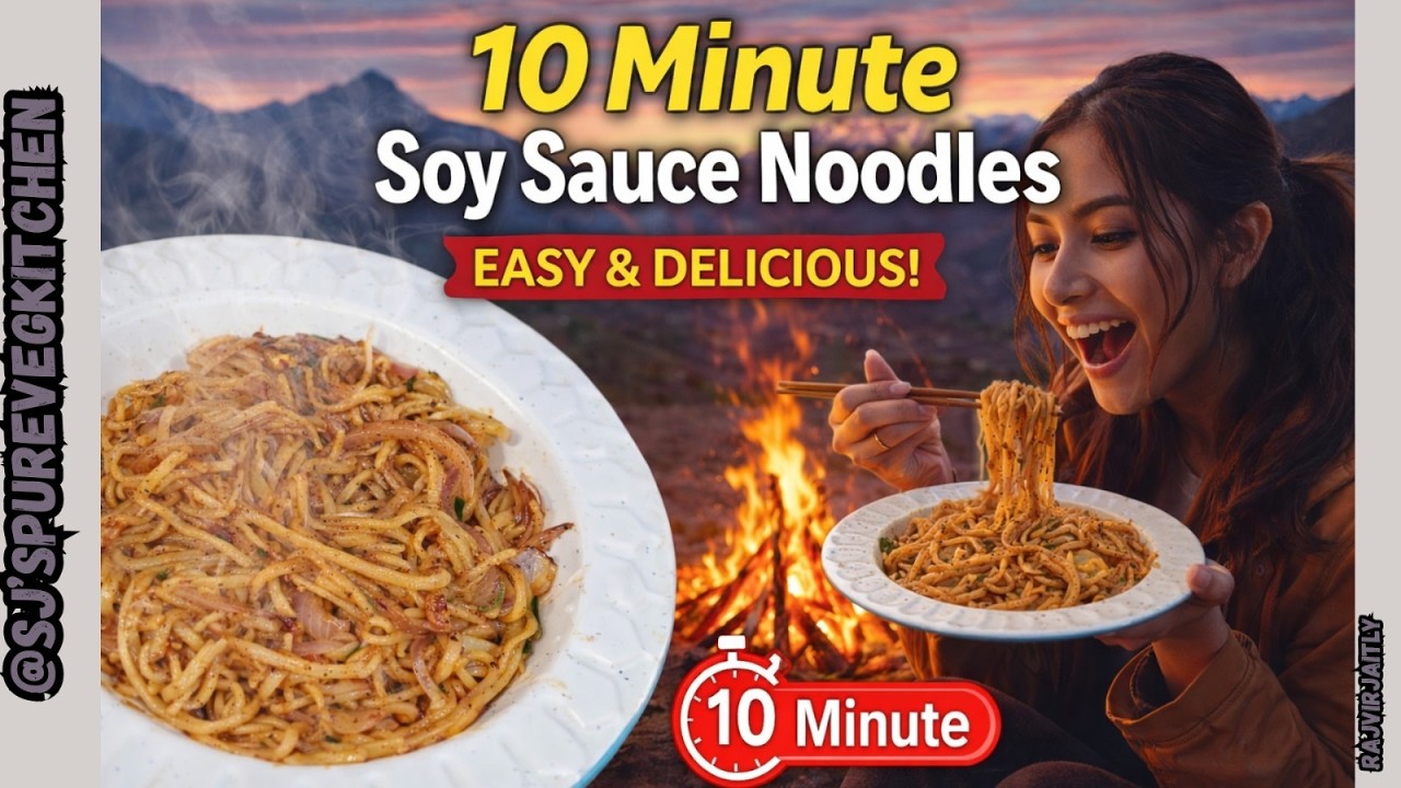 Lazy Day Recipe 😍 10-Minute Soy Sauce Noodles | Super Easy 🍜 10-Minute Soy Sauce Noodles Recipe