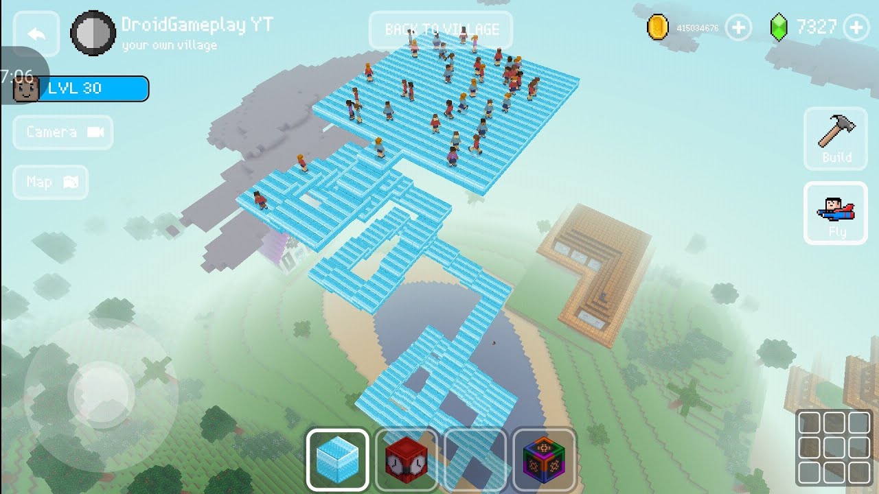 Parkour Challenge Between Villagers - Block craft 3d