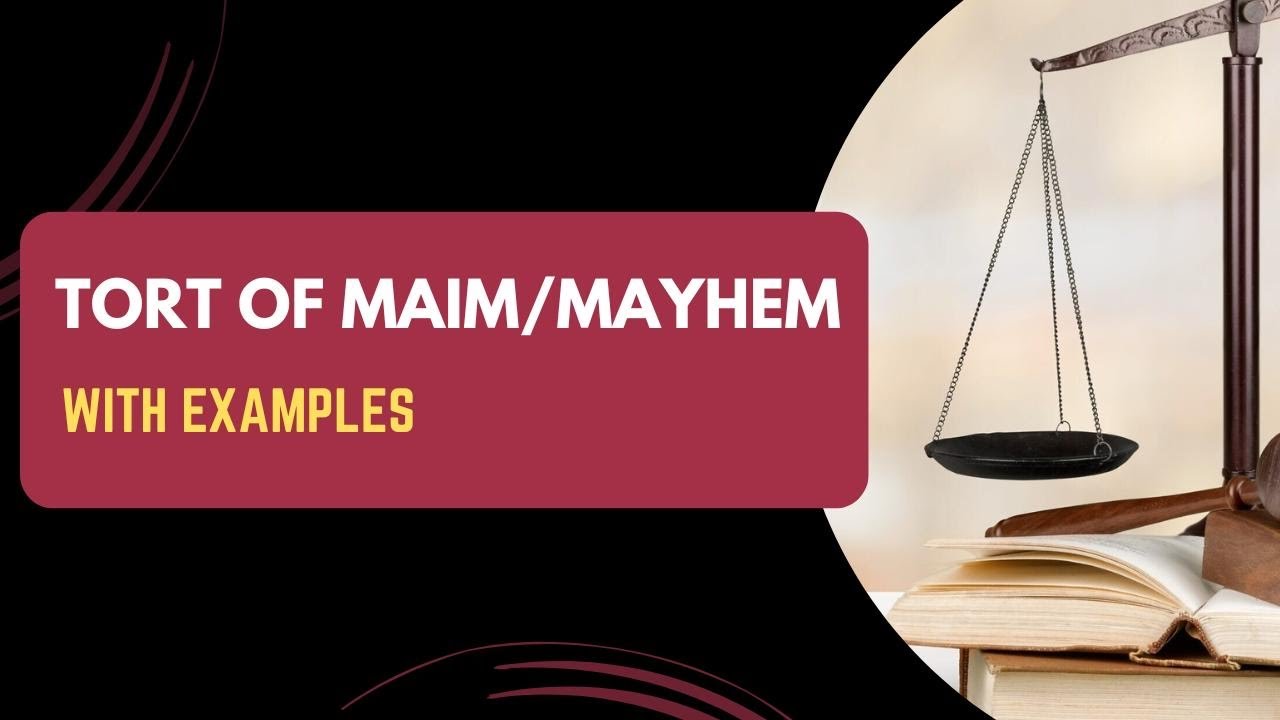 Tort of Maim || Trespass to person ||  Law of Tort #lawfulnotes #law #notes