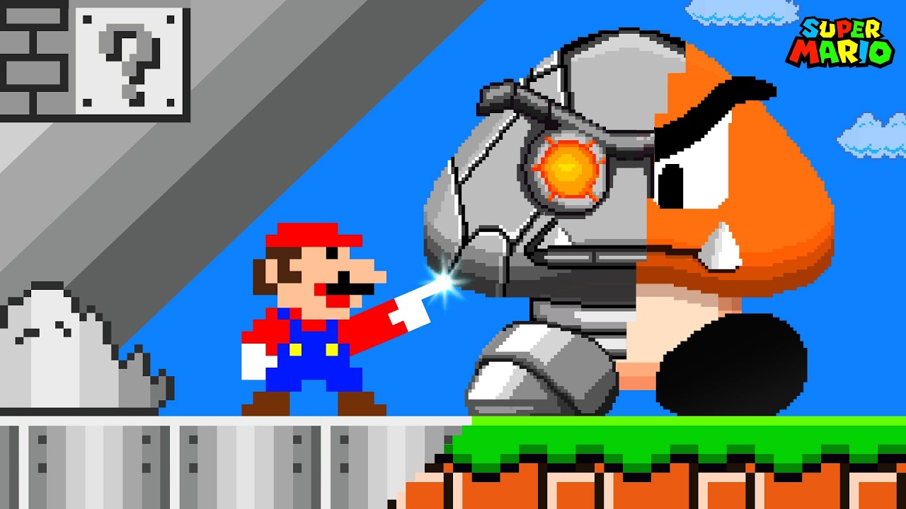 Super Mario Bros., but Mario Can Turn Anything He Wants IRON!