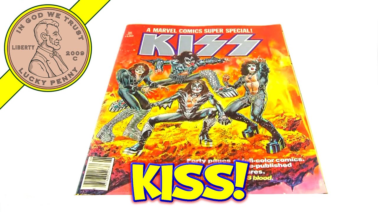 KISS Comic Book #1 Issue 1977 Marvel Comics Super Special Magazine with Blood Ink Kids Toy Reviews