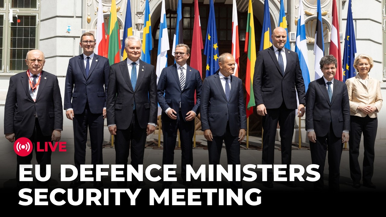 LIVE: EU Defence Ministers Arrive in Brussels for Key Security Meeting