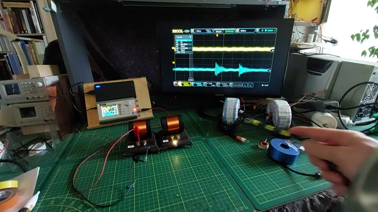 Resonant tank circuit as trigger for Earth ground currents.
