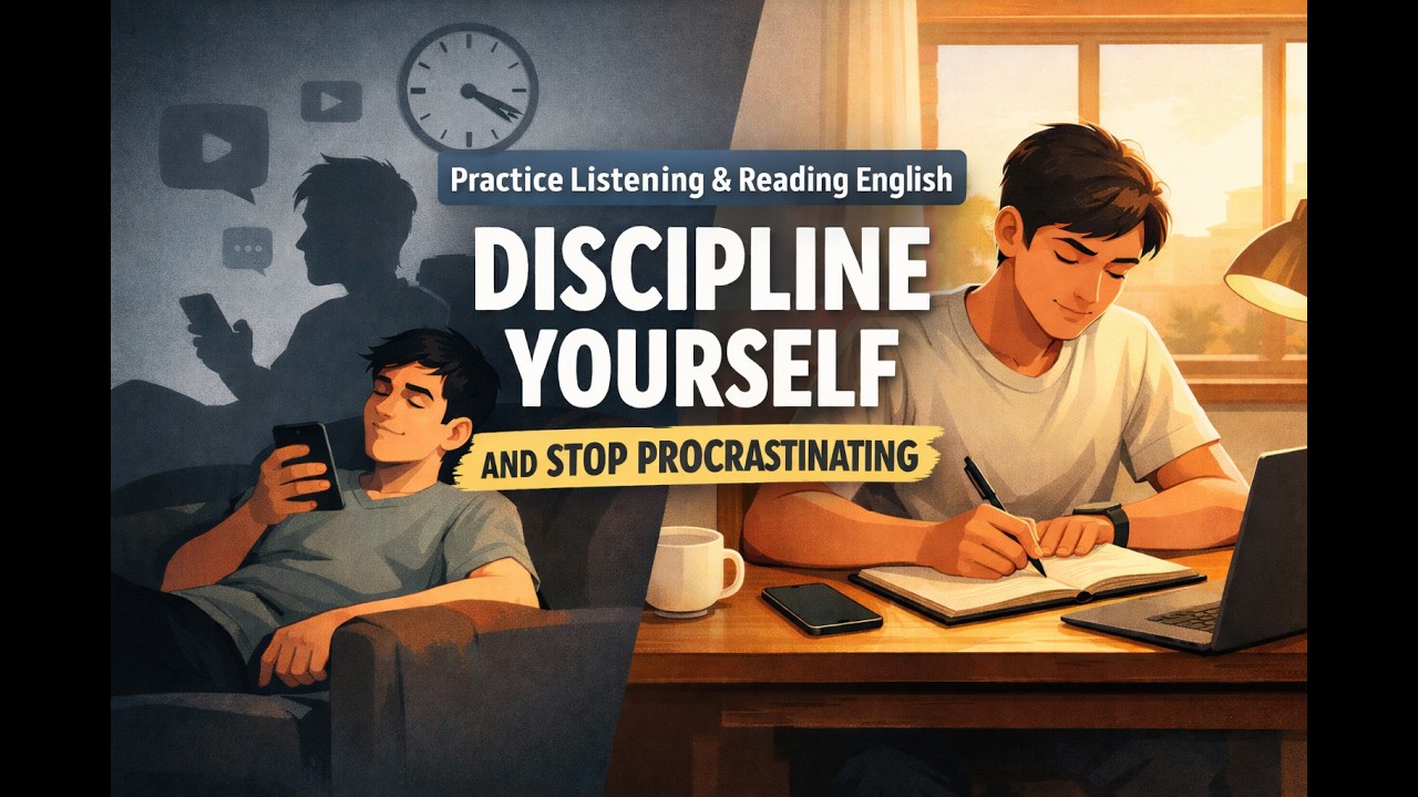 Learn English Through Listening | Discipline Yourself and Stop Procrastinating