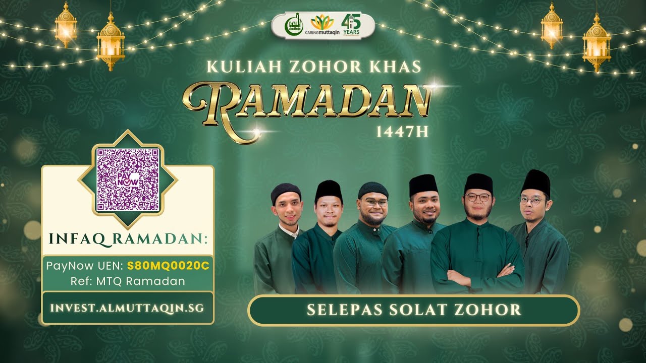 Kuliah Khas Ramadan: 40 Hadis Puasa