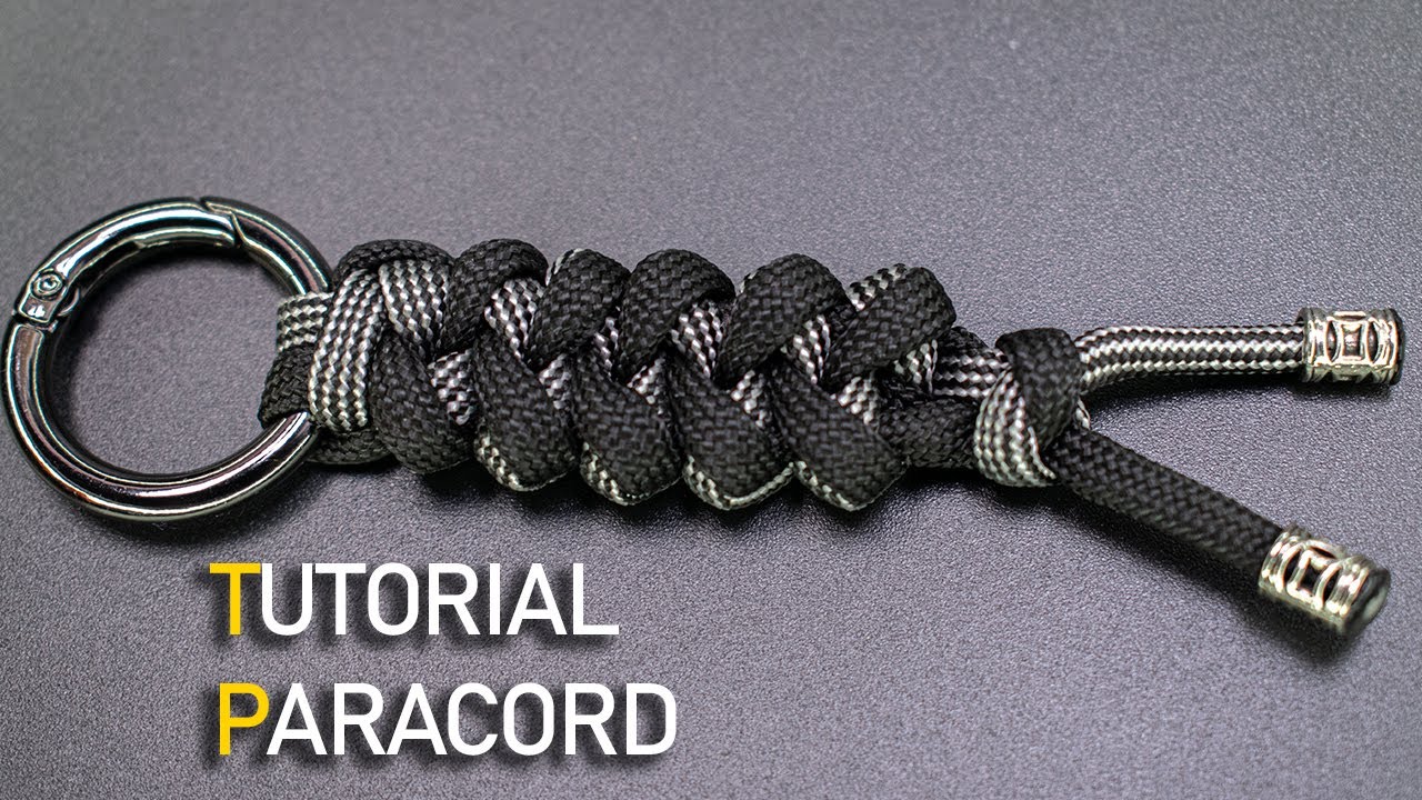 Llavero paracord con nudo dientes de tiburón