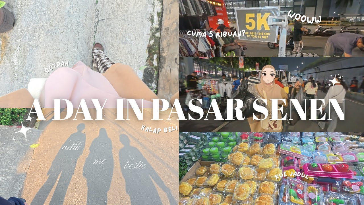 Thrifting di Pasar Senen👕🍪 Vlog, What i eat, Thrifting, and buying Cakes