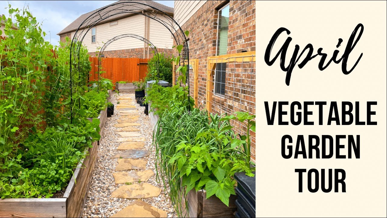 April Vegetable Garden TOUR | 11 Raised Beds in my Backyard