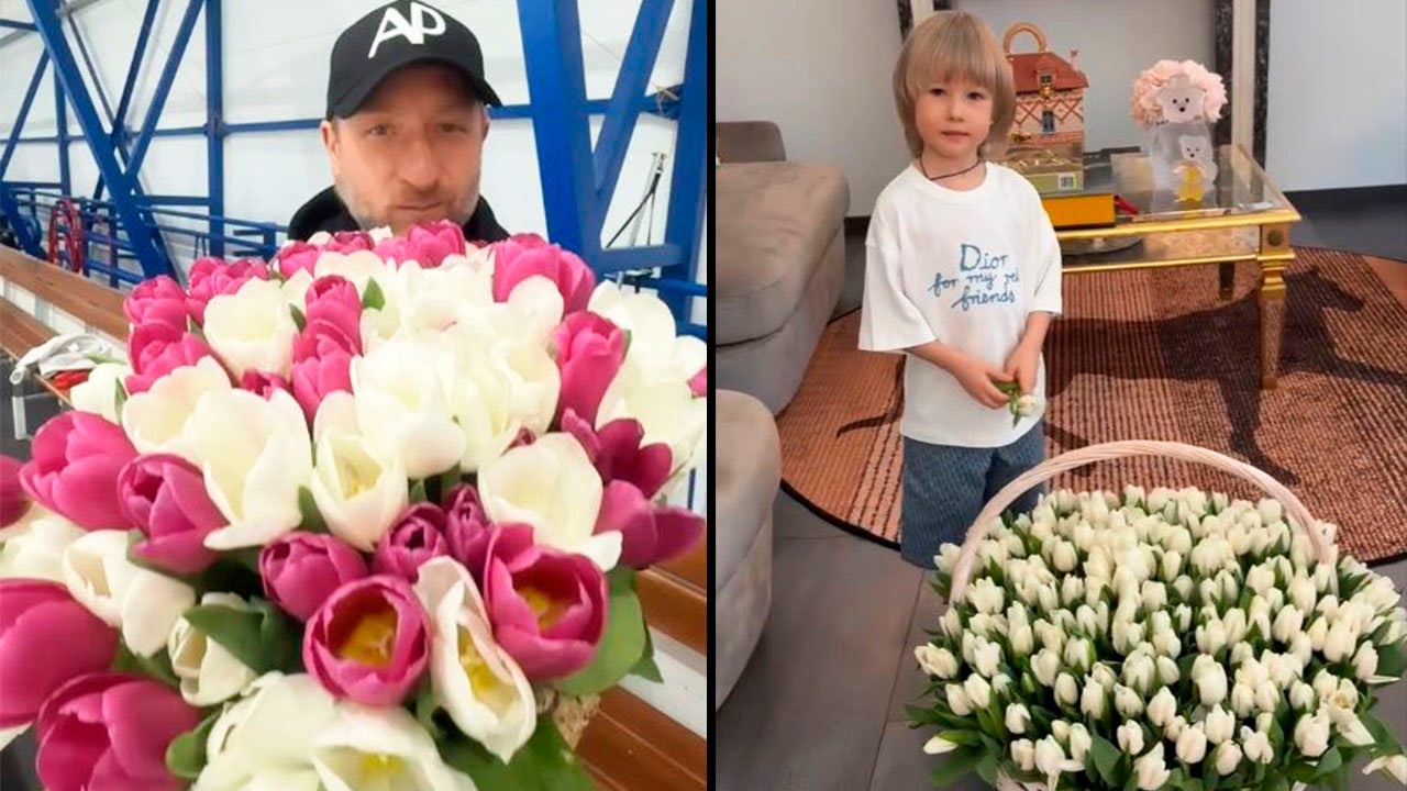 Евгений Плющенко с сыновьями поздравил Всех женщин с праздником 8 Марта