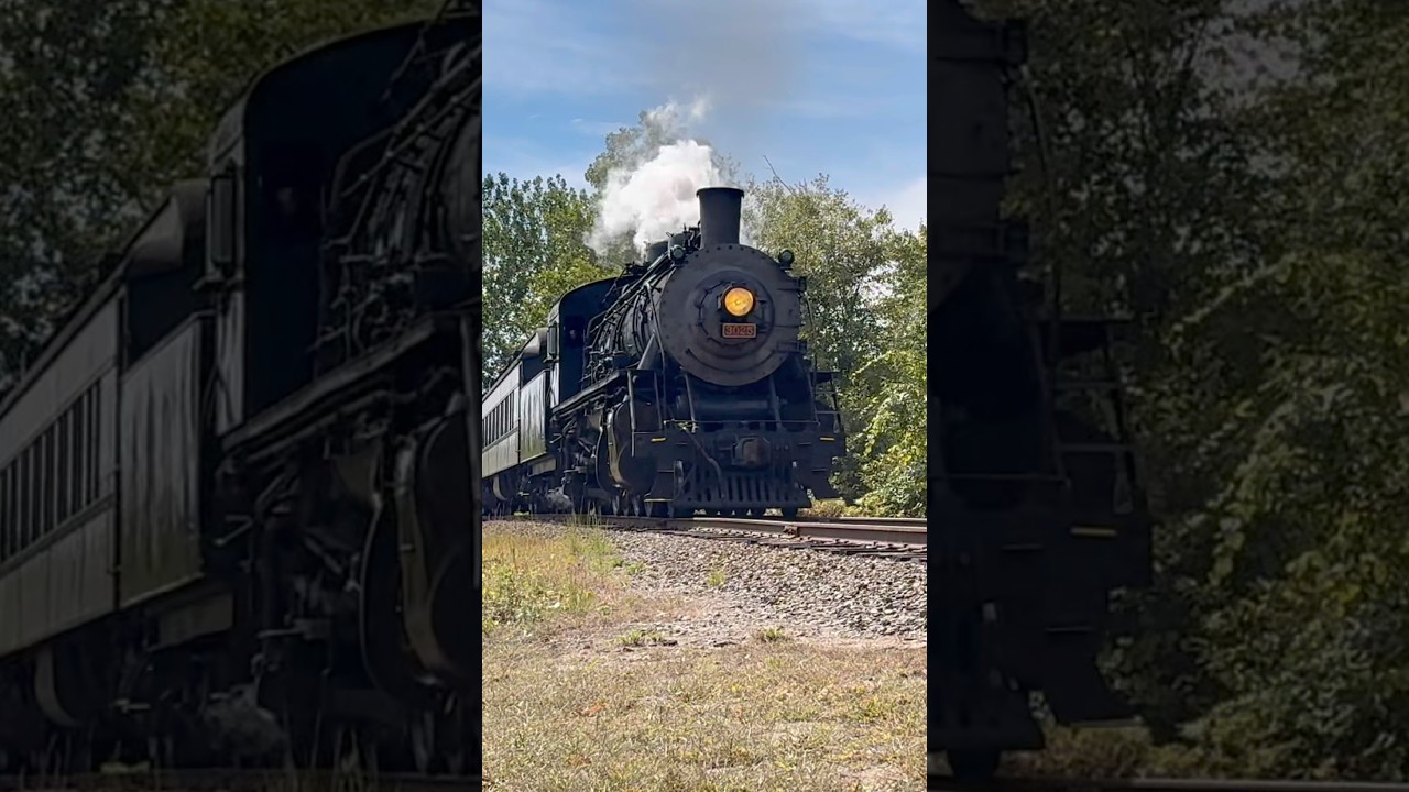 3025 with some light stack talk #essexsteamtrain #train #railroad #steamlocomotive #steamtrain
