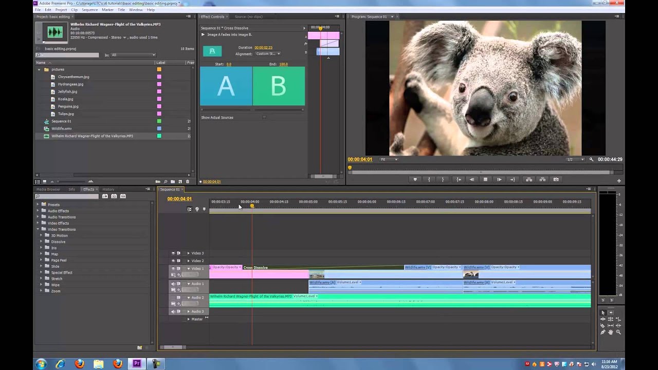 Adobe Premiere Pro CS6 Tutorial: Basic Editing