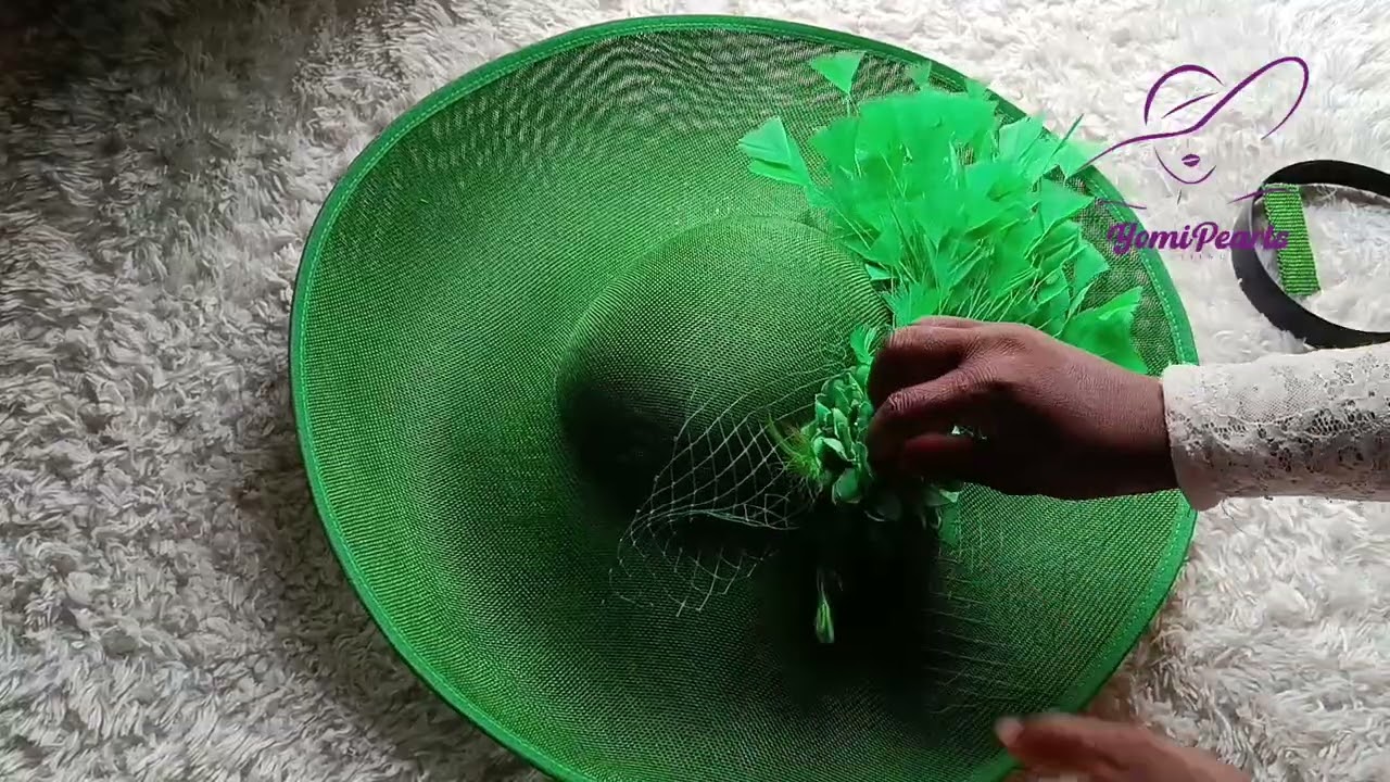 HOW TO MAKE A WIDE BRIM HATINATOR IN 3MINS/WIDE BRIM FASCINATOR/MOULDED BASE/BRIM/READY TO WEAR HAT